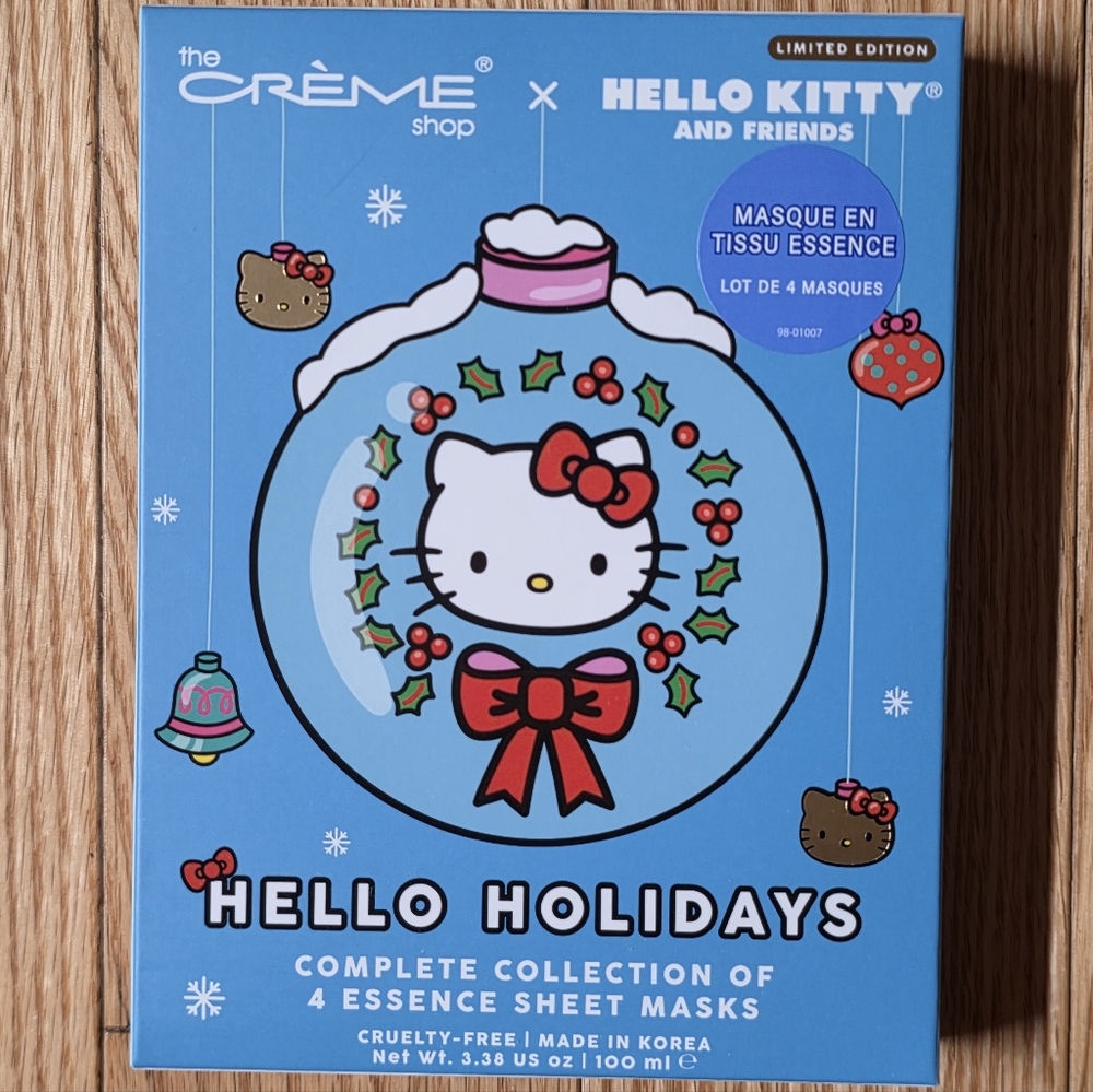 The Crème Shop x Hello Kitty And Friends Hello Holidays 4 Essense Sheet Masks